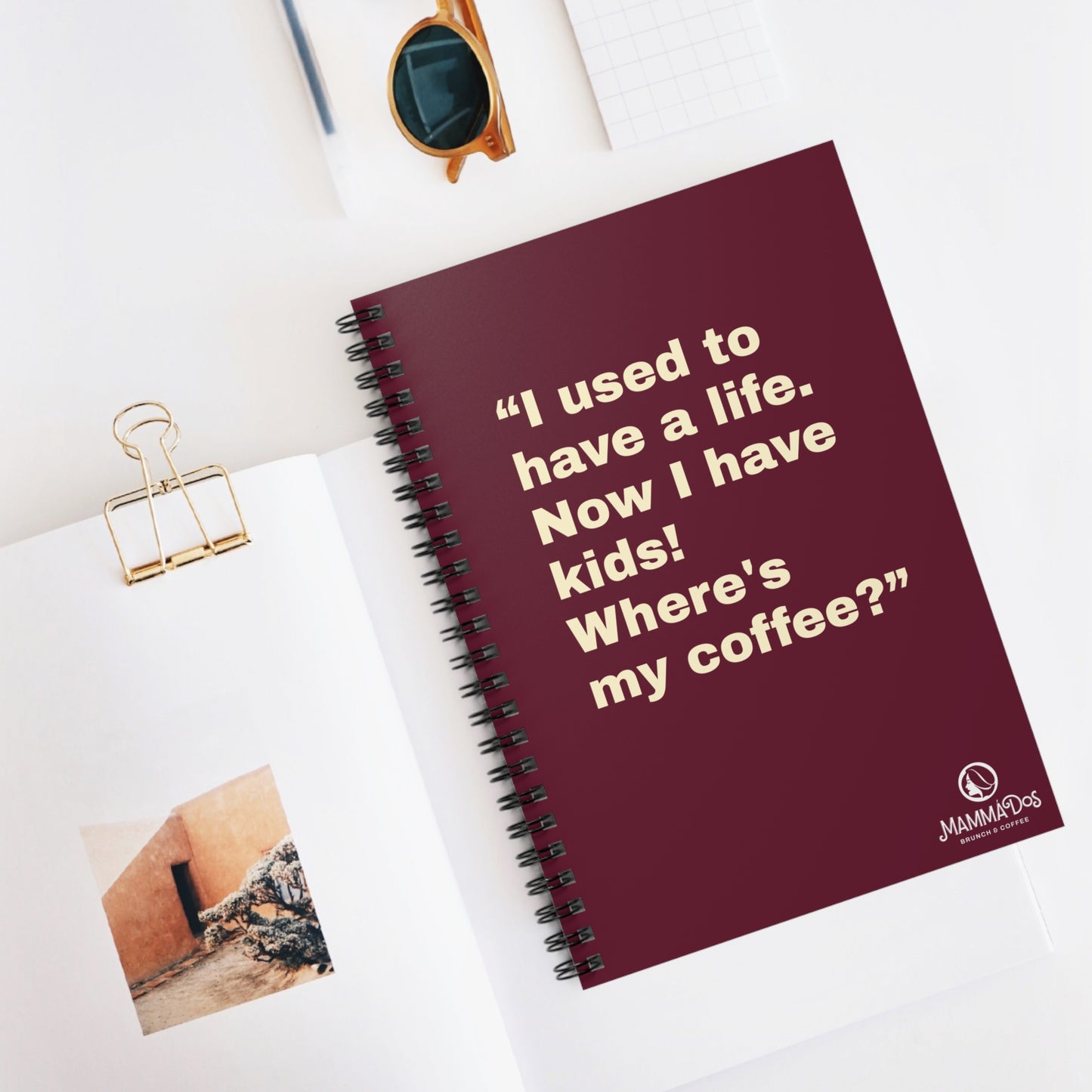 Spiral Notebook - Ruled Line: Mamma Dos Note Book for Busy Moms